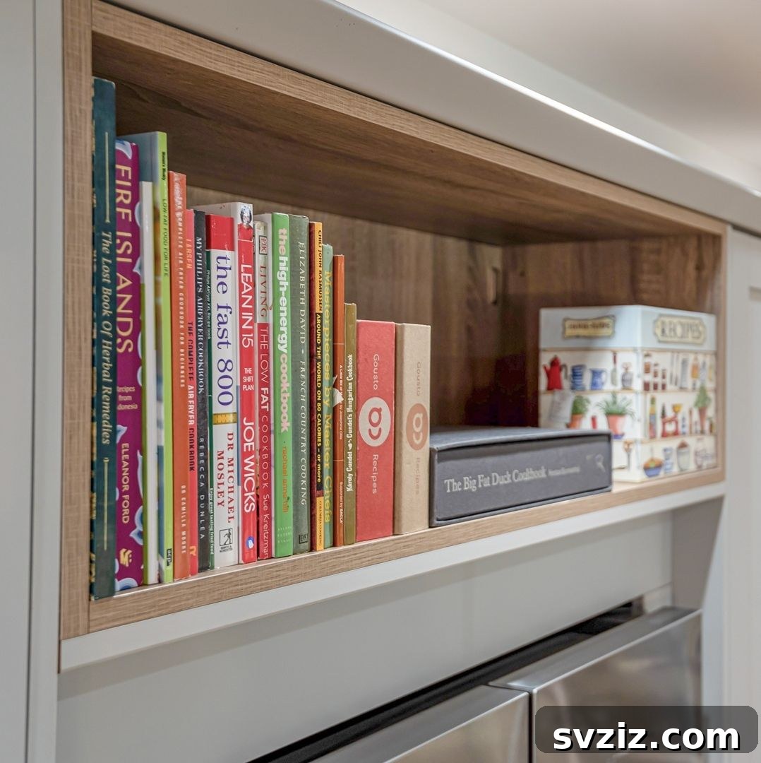 13 Genius Ideas to Organize Above Your Refrigerator 14 Cookbook Display Above Fridge