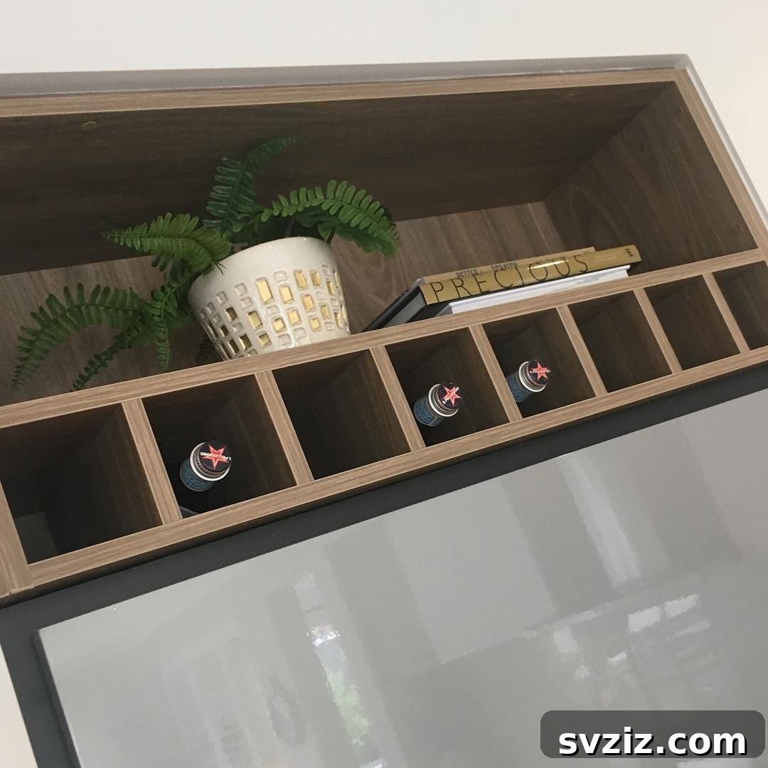 13 Genius Ideas to Organize Above Your Refrigerator 9 Cubby Storage Above Fridge