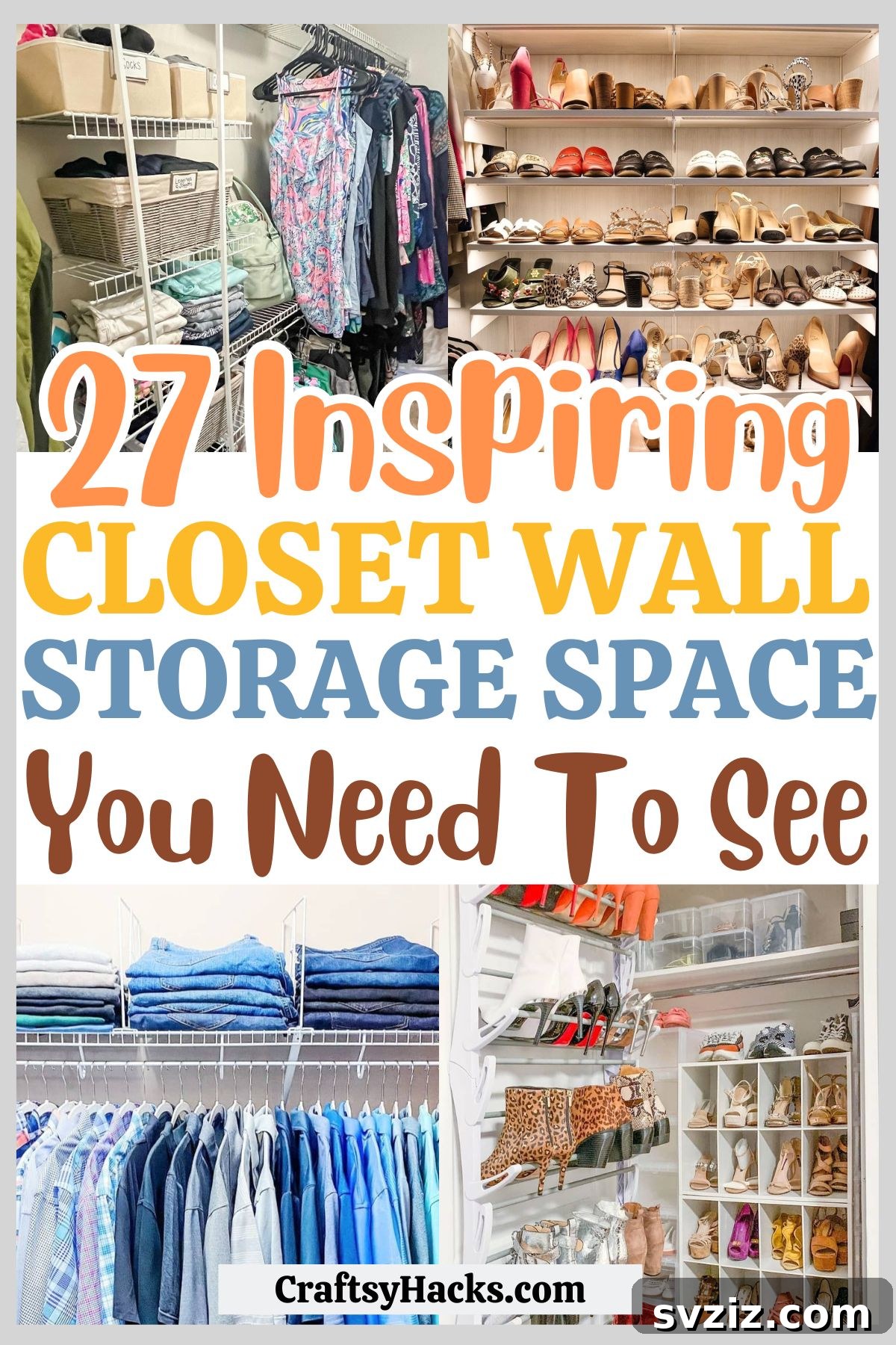 Maximize your closet space with wall storage ideas for clothes, shoes, and accessories