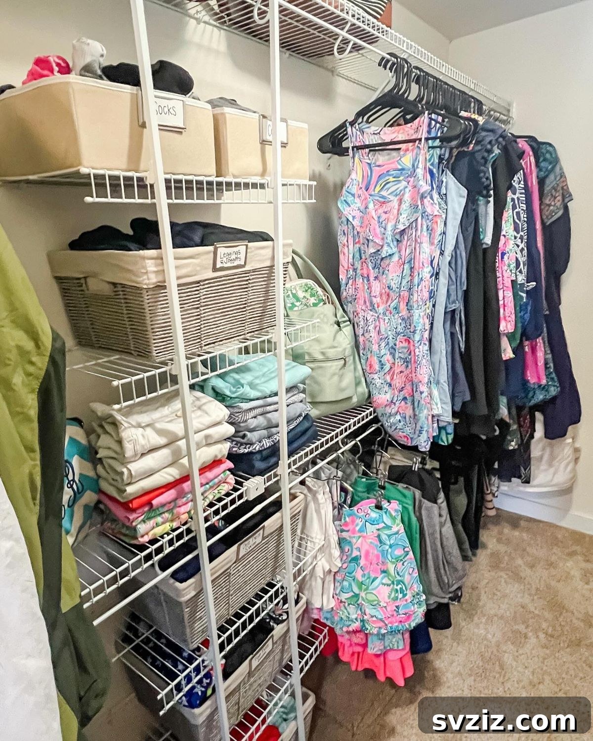 Versatile wire racks for affordable closet organization