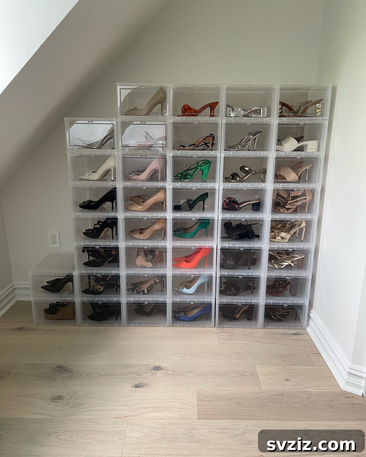 Budget-friendly stackable shoe organizer for tidy footwear collection