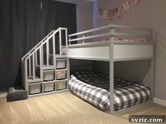 20 Stylish IKEA Bed Hacks to Elevate Your Bedroom 15 Bunk Bed with Stairs