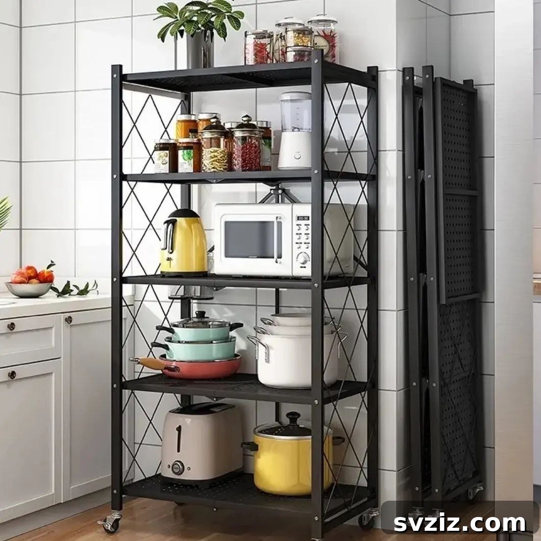 1. 5 Tier Metal Shelf