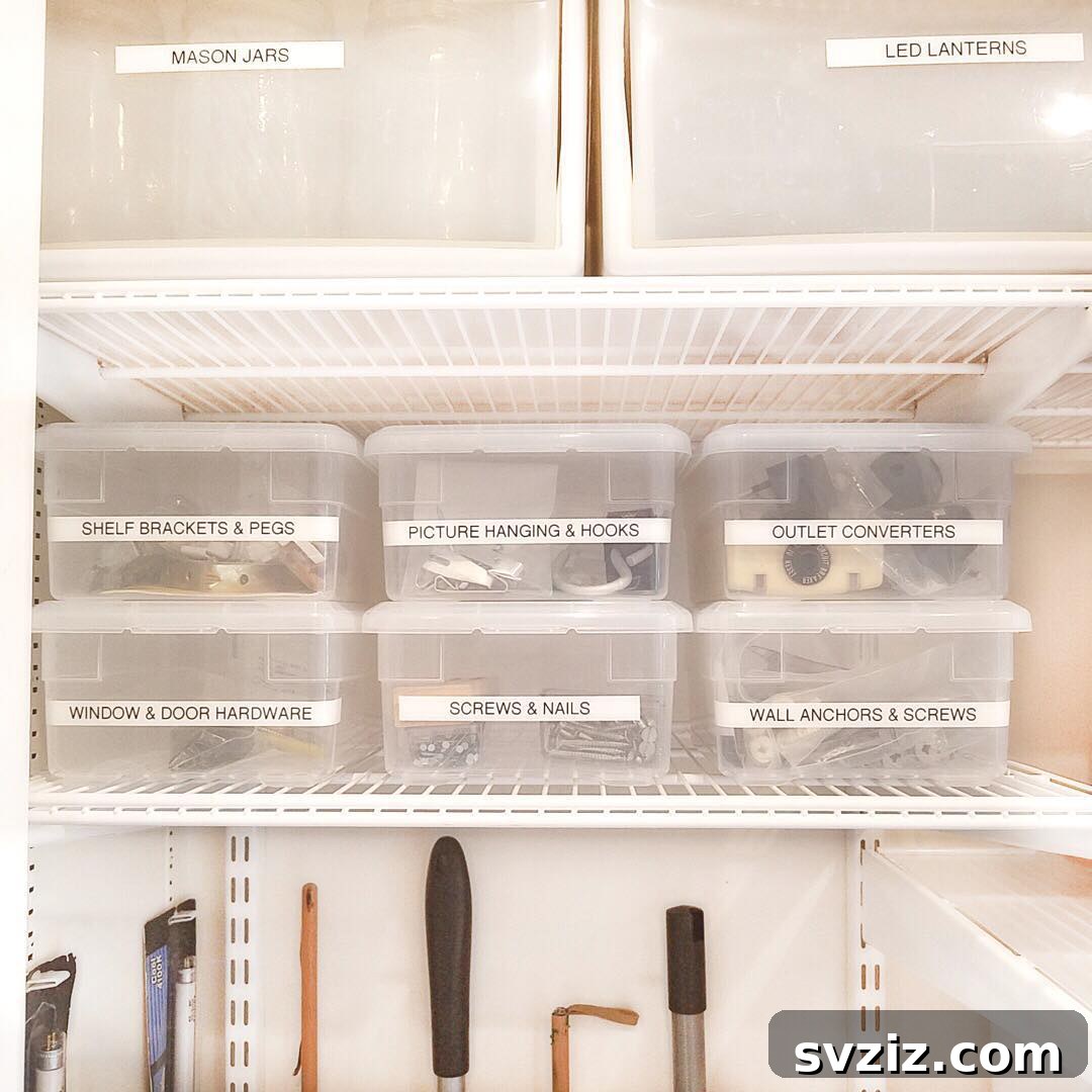 22. Hallway Closet Shelving