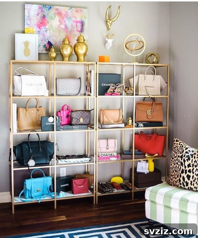 25. Handbag & Purse Shelving