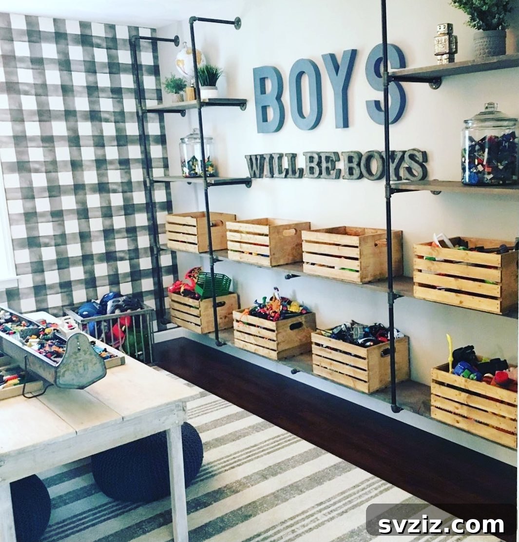 27. Playroom Shelving