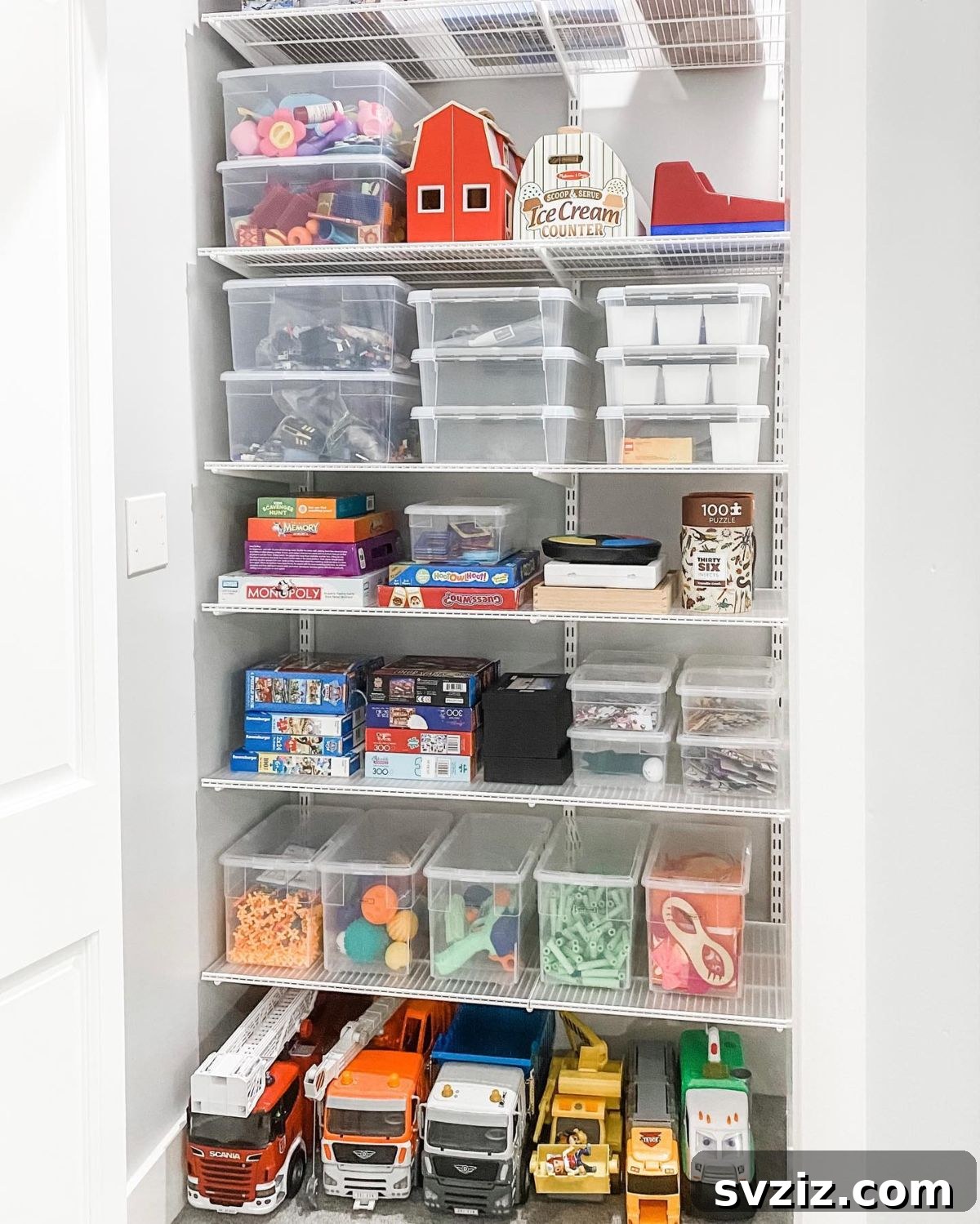 4. Toy Closet Shelving