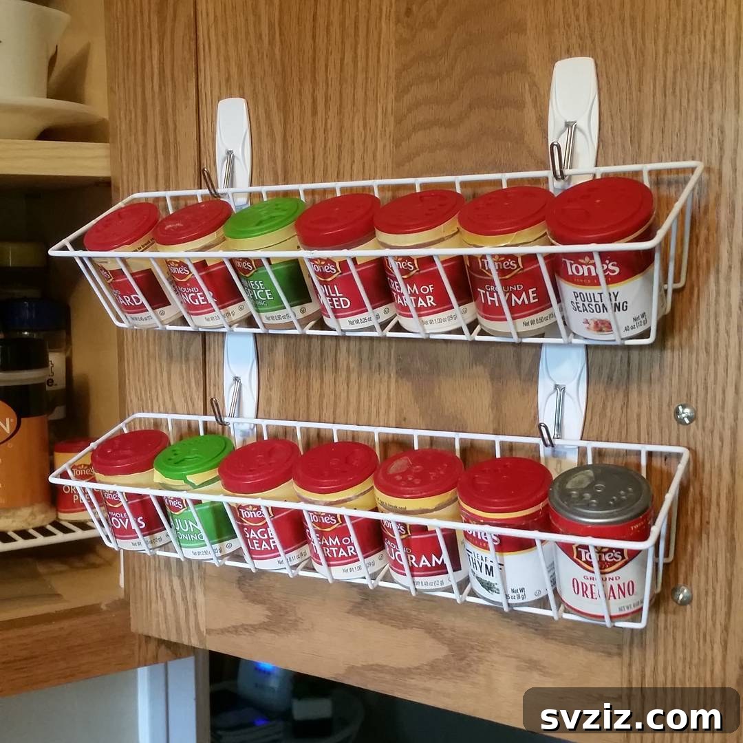 27 Genius Command Hook Hacks for an Organized Home 13 Hanging Spice Racks with Command Hooks