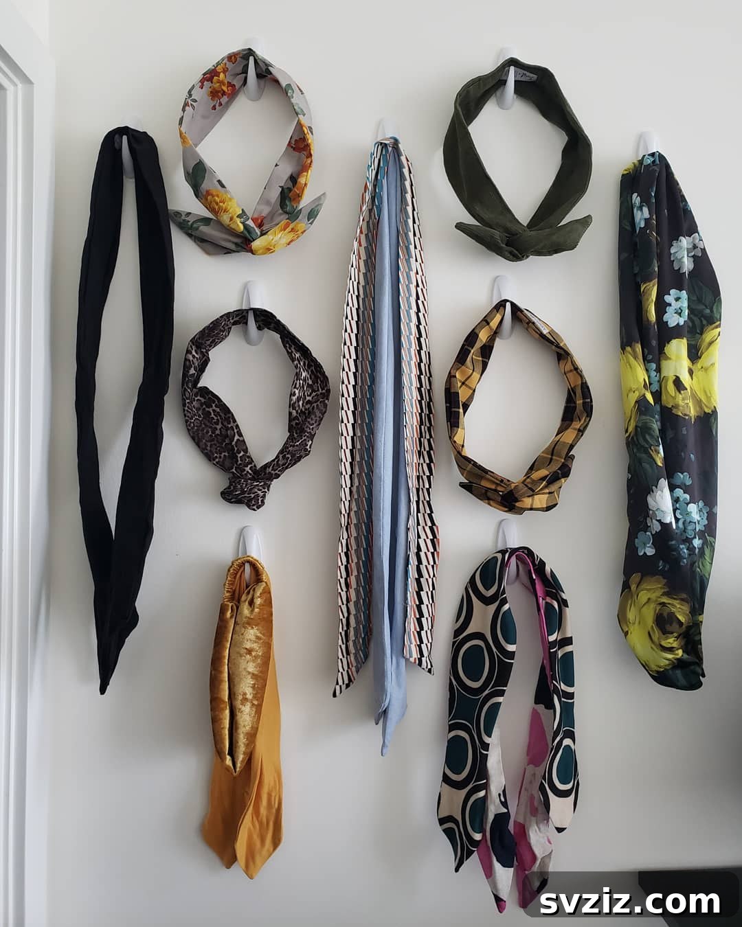27 Genius Command Hook Hacks for an Organized Home 16 Headband Storage with Command Hooks