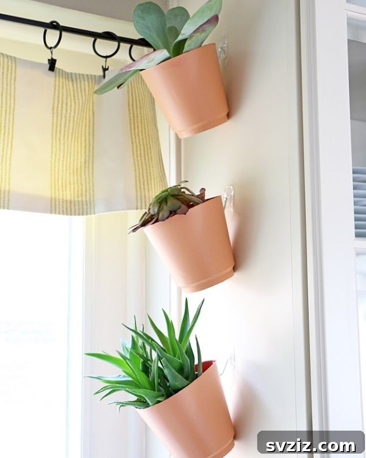27 Genius Command Hook Hacks for an Organized Home 26 Command Hooks for Pot Plant Display