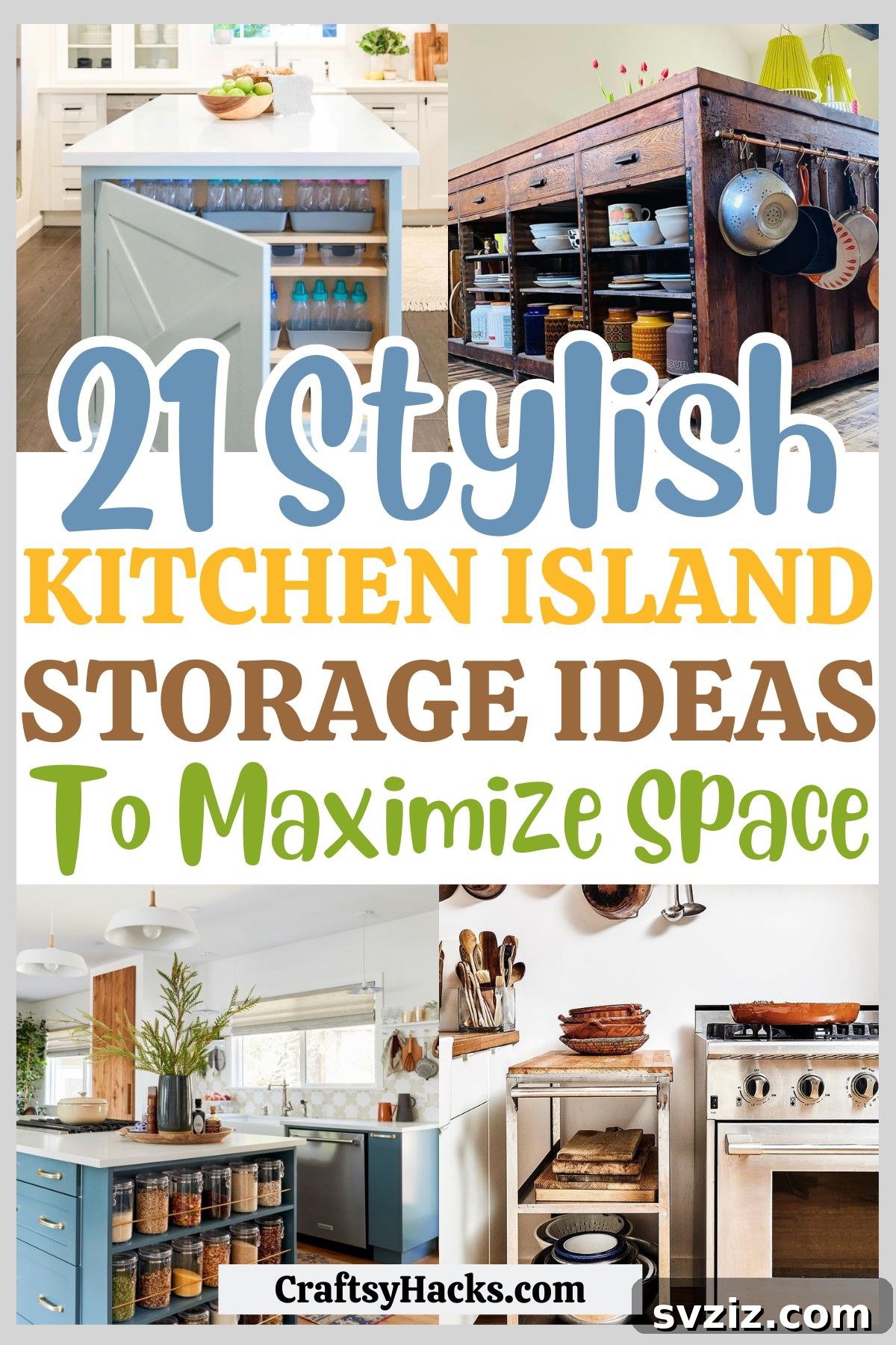 Maximize your kitchen’s potential with clever kitchen island storage ideas that keep everything organized and accessible. These space-saving solutions help you store utensils, pots, and more without taking up precious space. Enjoy a neat and organized kitchen with these simple yet effective ideas!