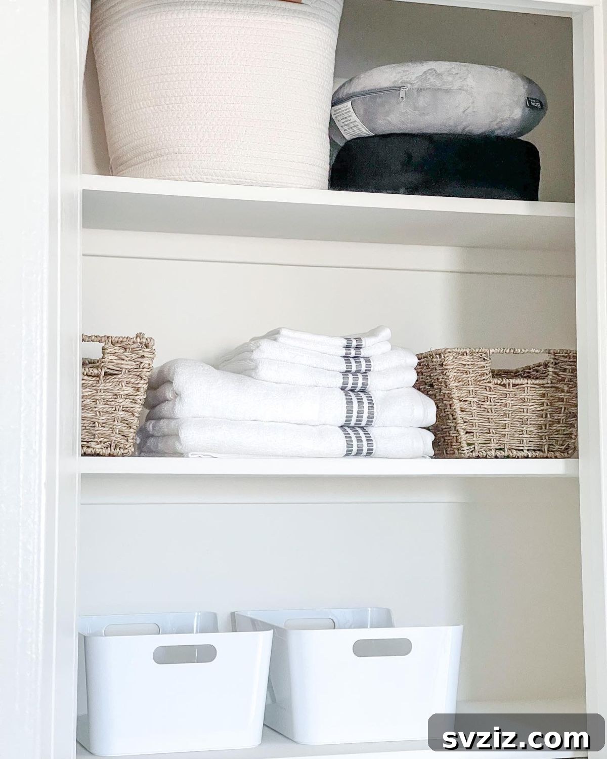 21 Dollar Store Organizing Solutions That Will Save Every Parent's Sanity 18 16. Linen Closet Organizing