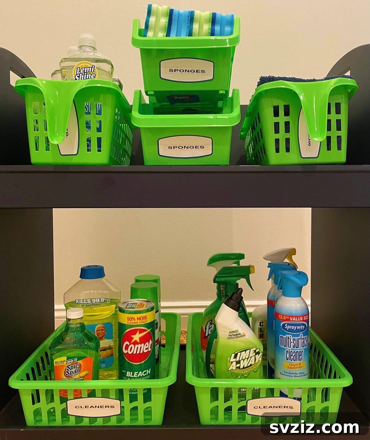 21 Dollar Store Organizing Solutions That Will Save Every Parent's Sanity 22 20. Cleaning Supply Cart