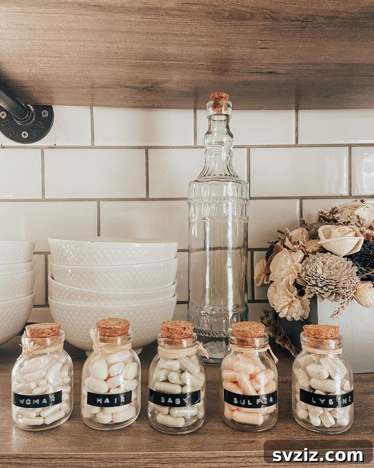 21 Dollar Store Organizing Solutions That Will Save Every Parent's Sanity 9 7. Vitamins & Supplements Organizing