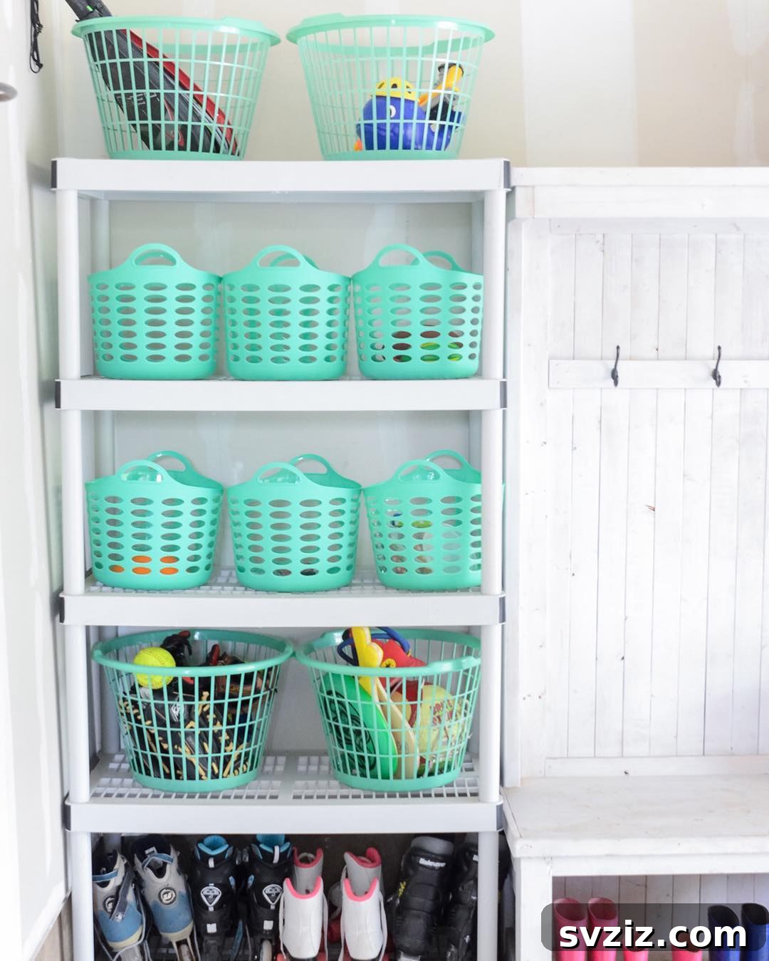 21 Dollar Store Organizing Solutions That Will Save Every Parent's Sanity 10 8. Garage Shelf Organizing