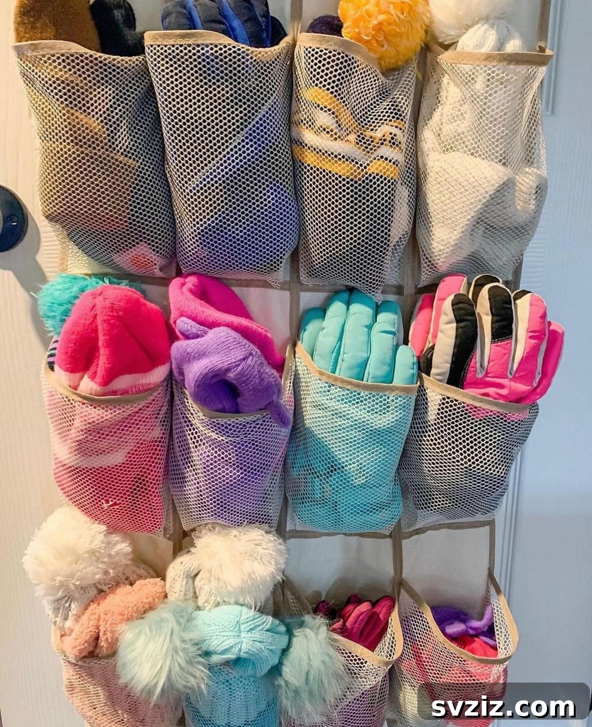 5. Winter Gear Over The Door Organizer