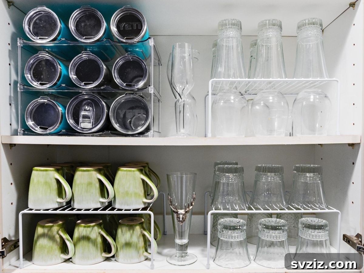 17. Organize Glassware