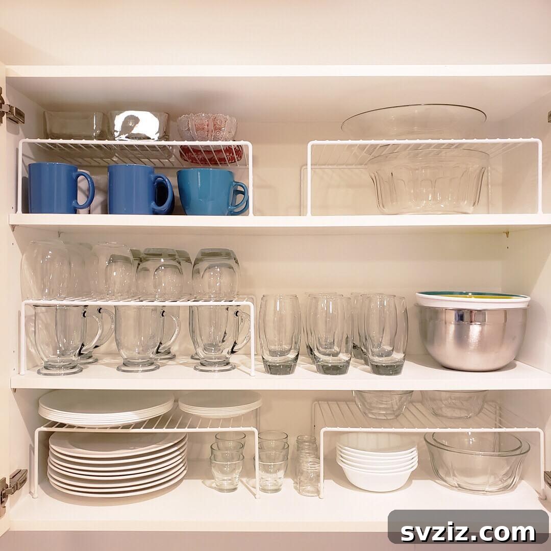 5. Create More Space With Shelf Risers