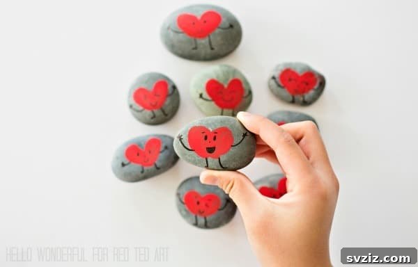 Crafting Love: 20 DIY Valentine Projects 11 Valentine's Rocks