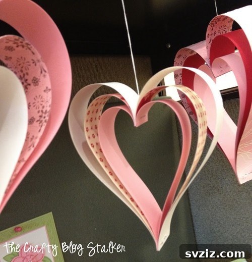 Crafting Love: 20 DIY Valentine Projects 3 Paper Strip Heart Decorations