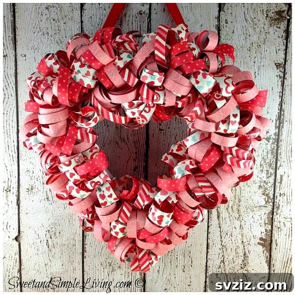 Crafting Love: 20 DIY Valentine Projects 4 Heart-Shaped Wreath