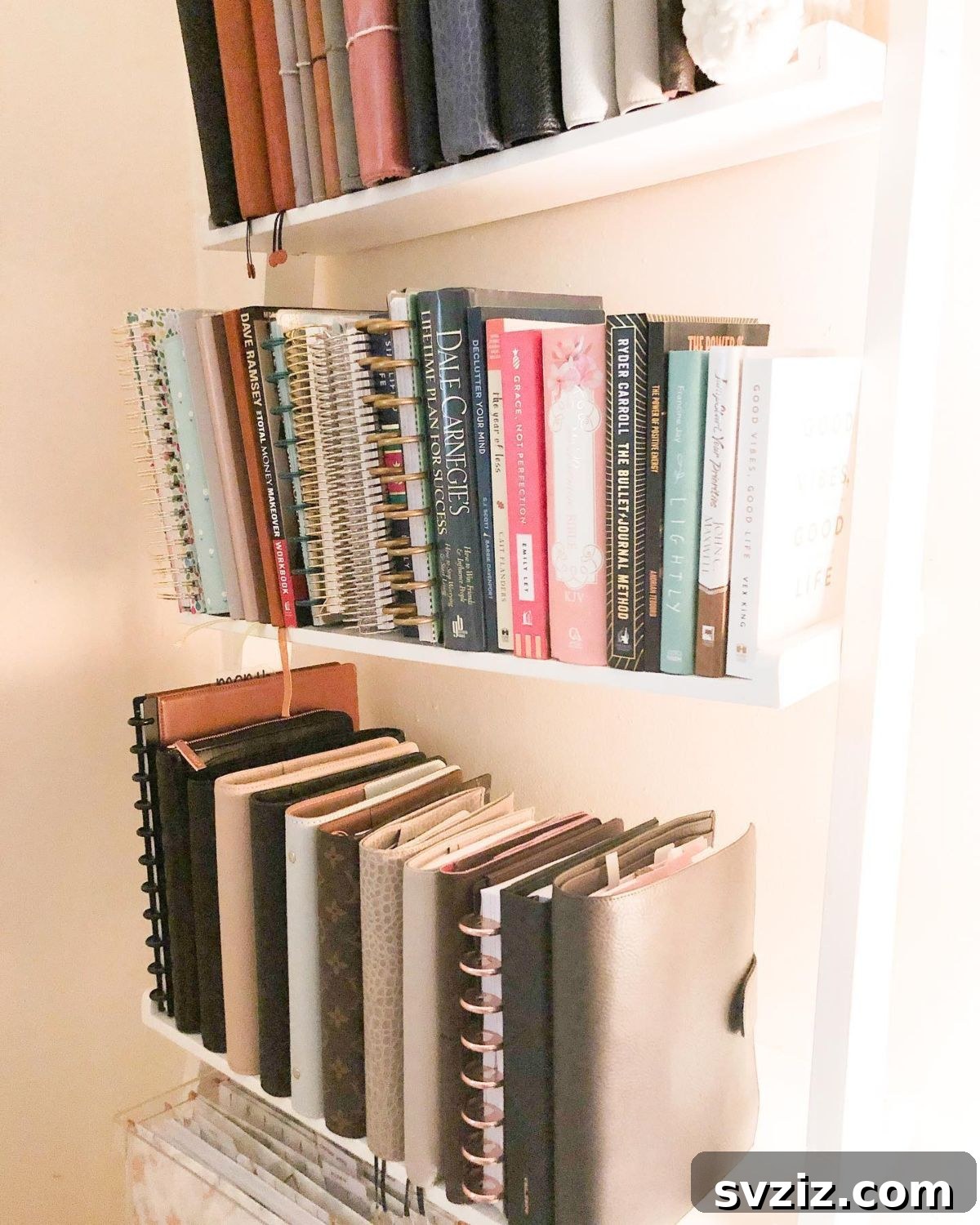 Unlock Every Inch: 21 Vertical Bedroom Organization Secrets 14 12. Planner Bookshelf
