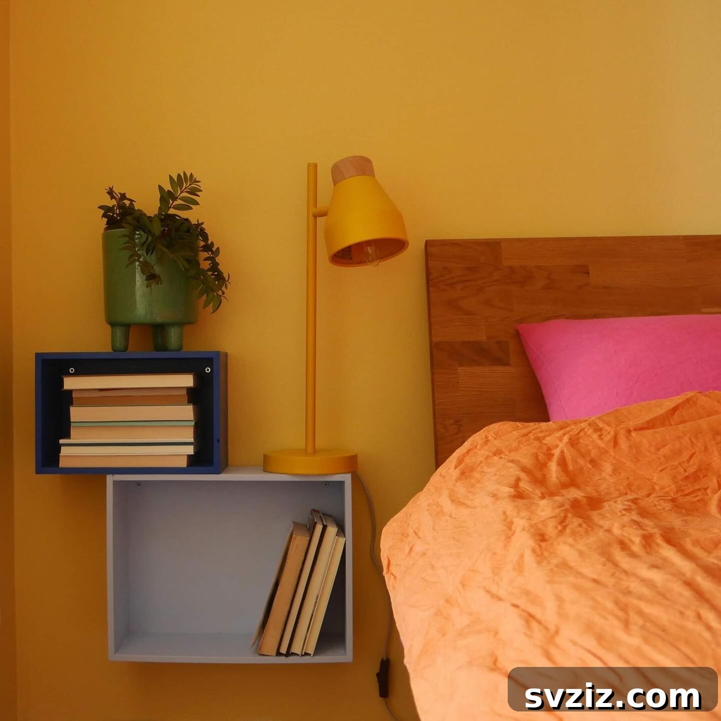 Unlock Every Inch: 21 Vertical Bedroom Organization Secrets 22 20. Modular Bedside Table
