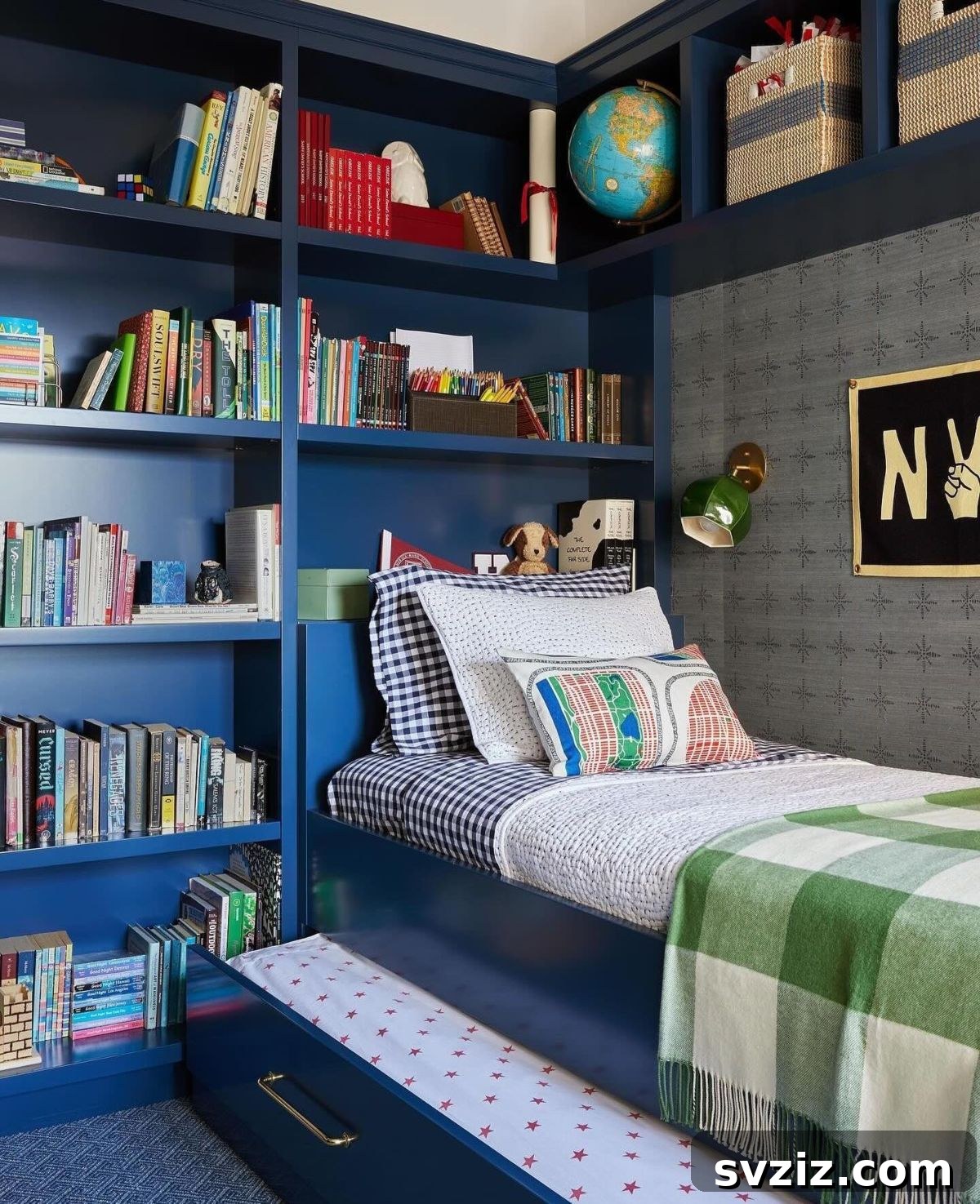 Unlock Every Inch: 21 Vertical Bedroom Organization Secrets 5 3. Built-In Shelves
