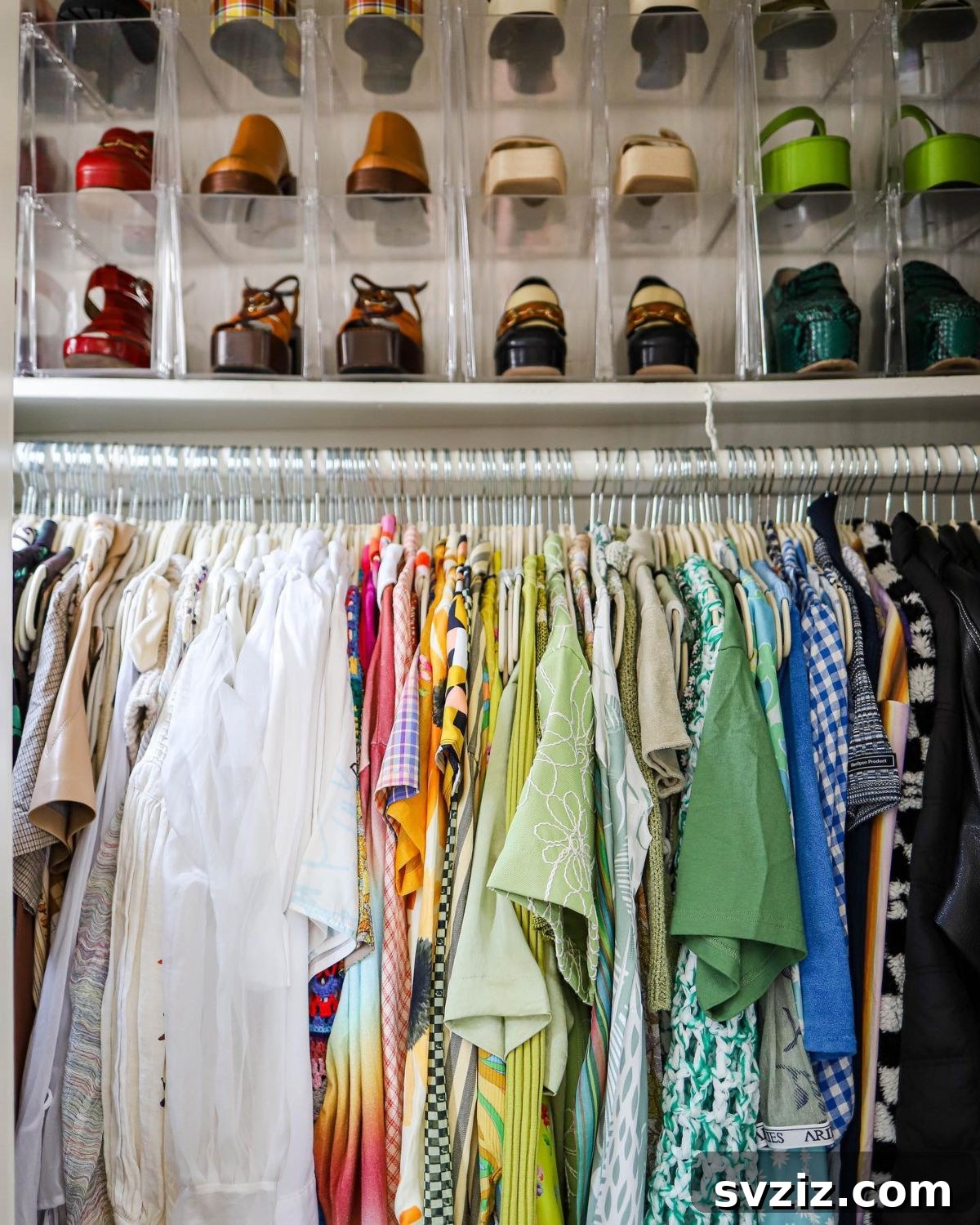 Unlock Every Inch: 21 Vertical Bedroom Organization Secrets 9 7. Top-Shelf Shoe Storage