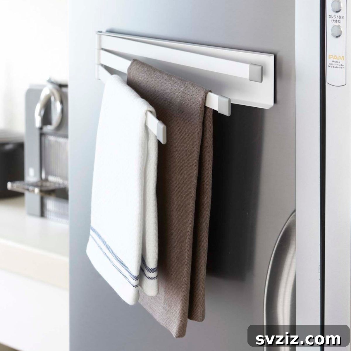 Elevate Your Bathroom: Smart Vertical Storage Solutions 13 11. Swing-Away Towel Rail