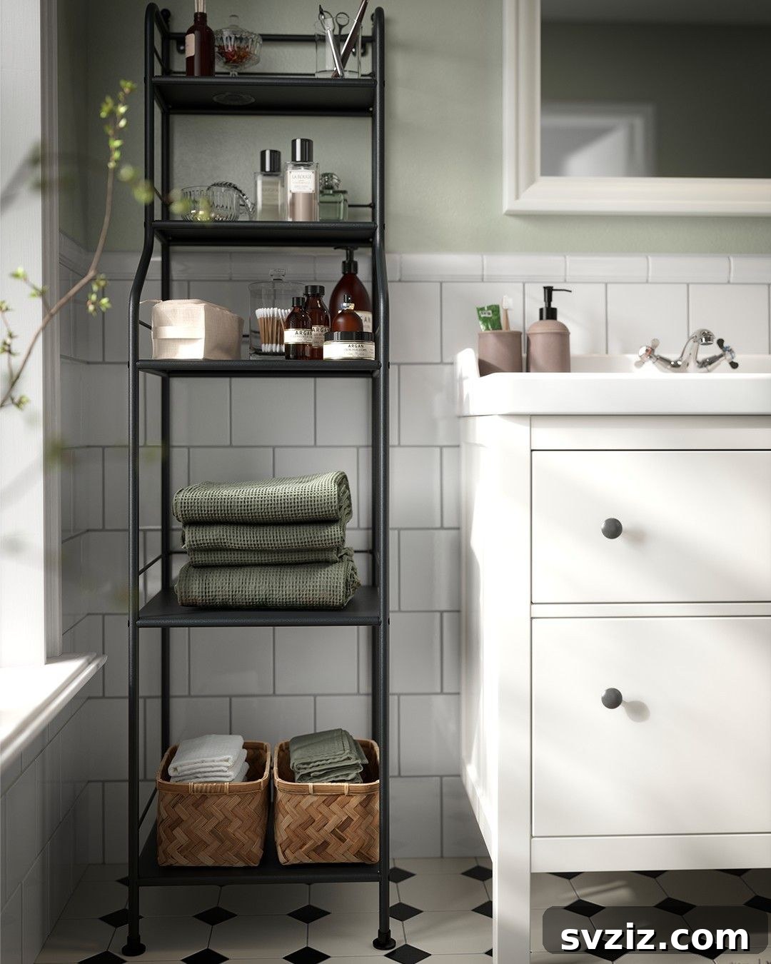 Elevate Your Bathroom: Smart Vertical Storage Solutions 17 15. Bathroom Tall Shelf
