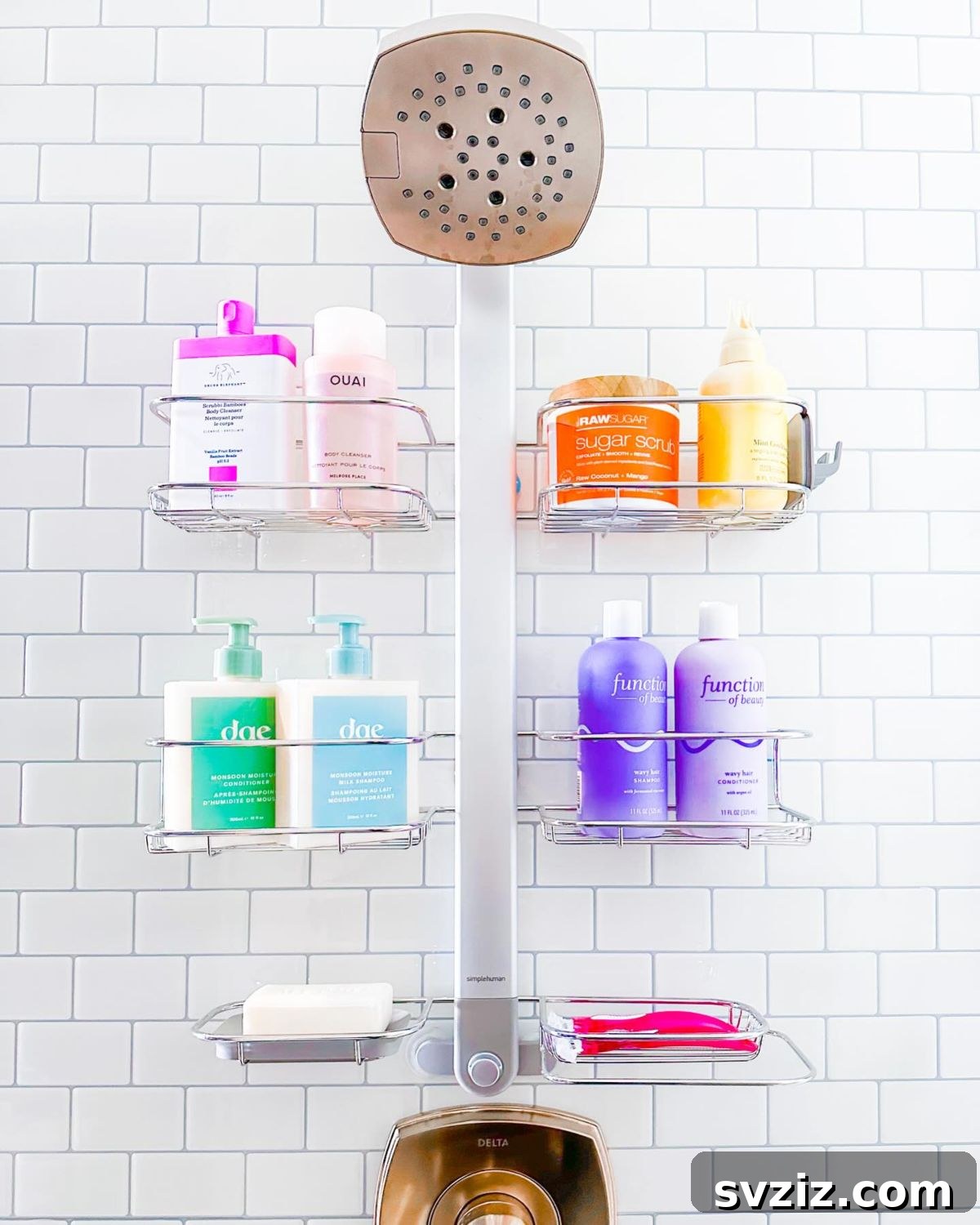 Elevate Your Bathroom: Smart Vertical Storage Solutions 18 16. Dual Shower Caddy