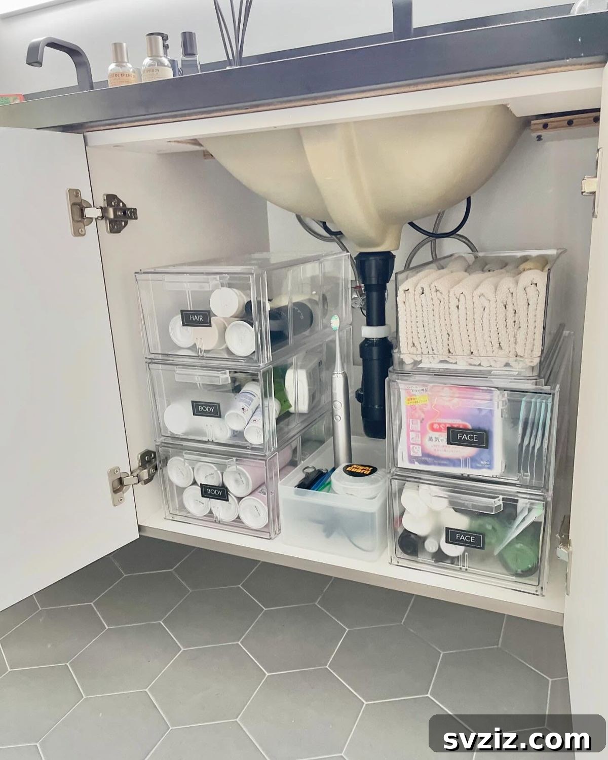 Elevate Your Bathroom: Smart Vertical Storage Solutions 6 4. Acrylic Beauty Boxes