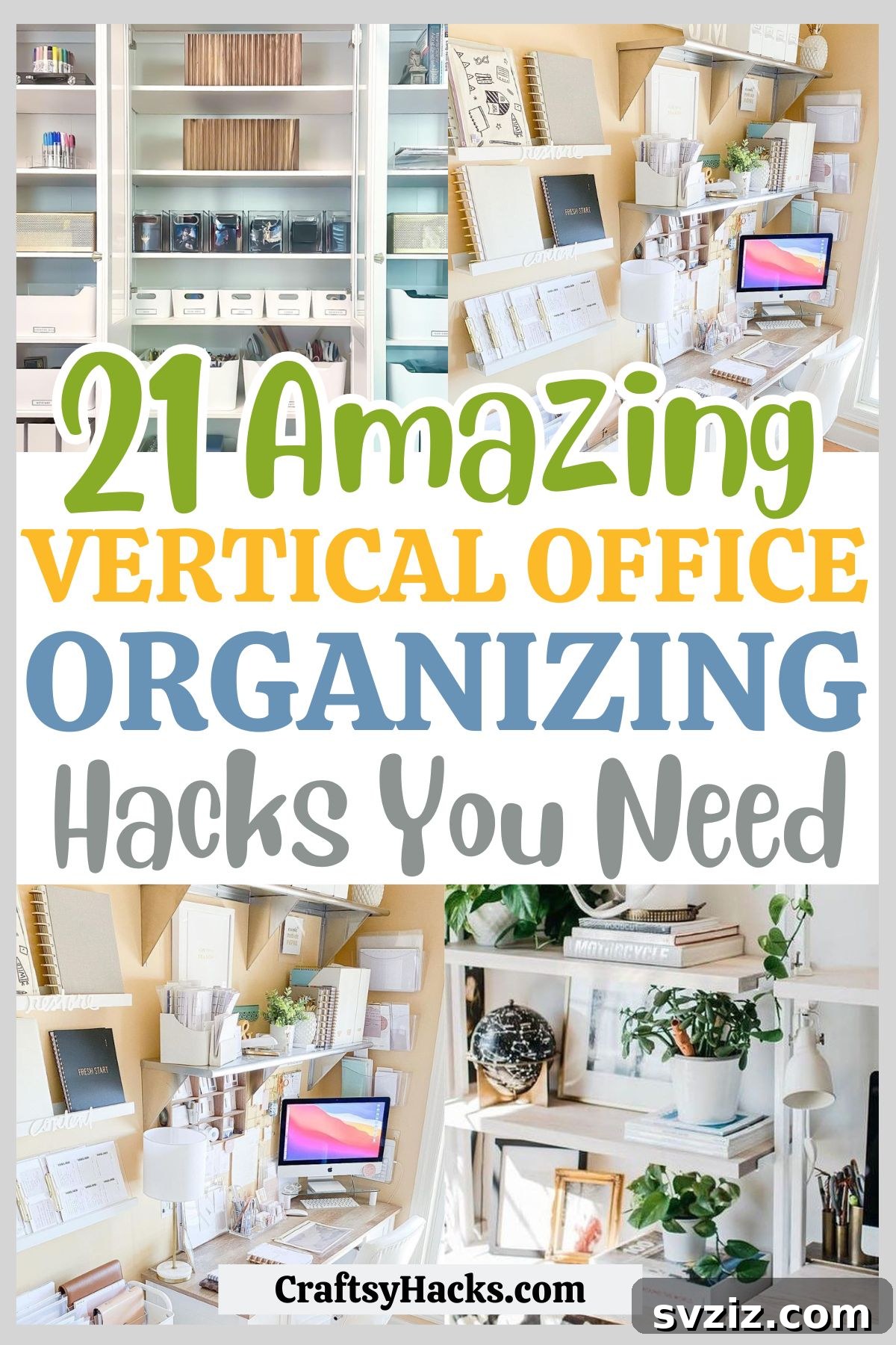 21 Genius Vertical Office Organization Hacks to Declutter Your Space 2 Vertical Office Organizing Ideas
