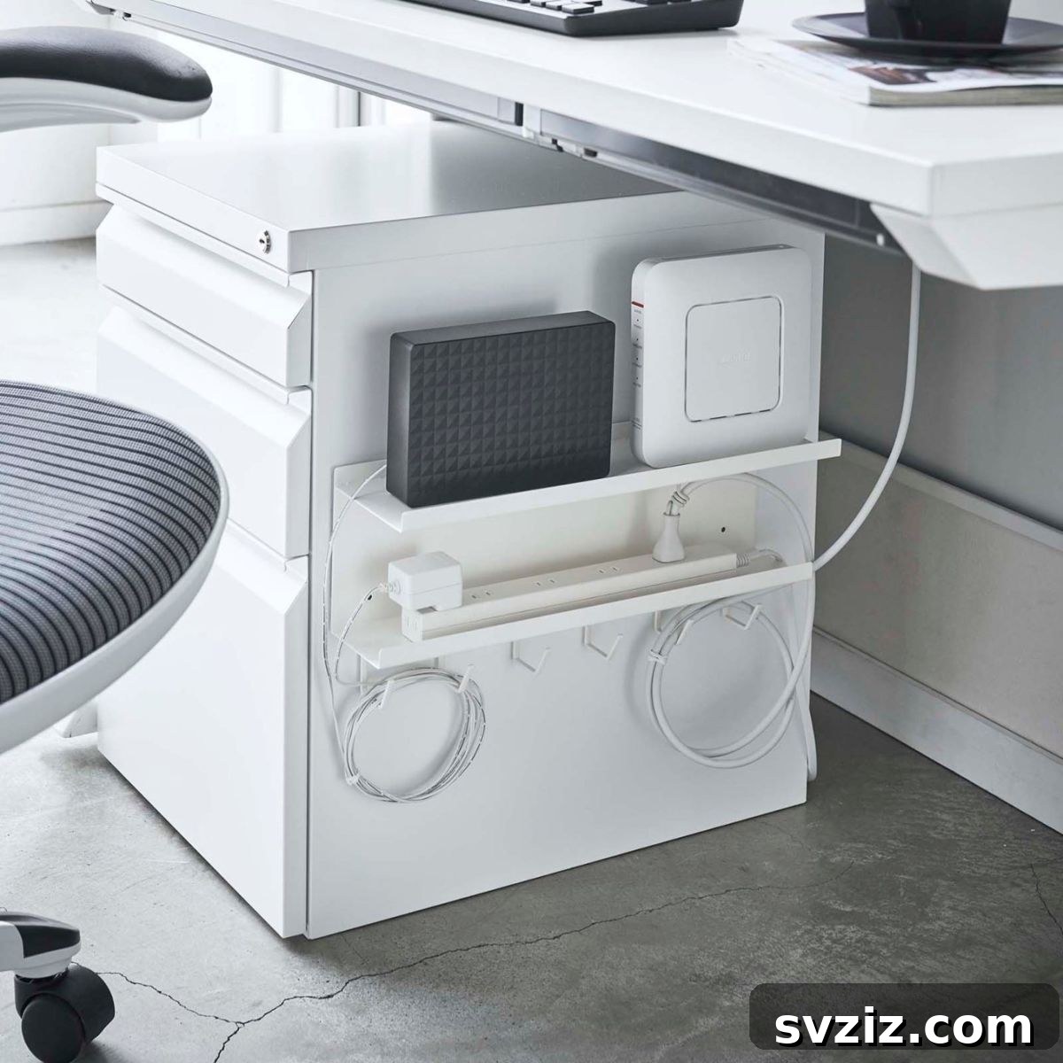21 Genius Vertical Office Organization Hacks to Declutter Your Space 6 4. Wall-Mounted Routers