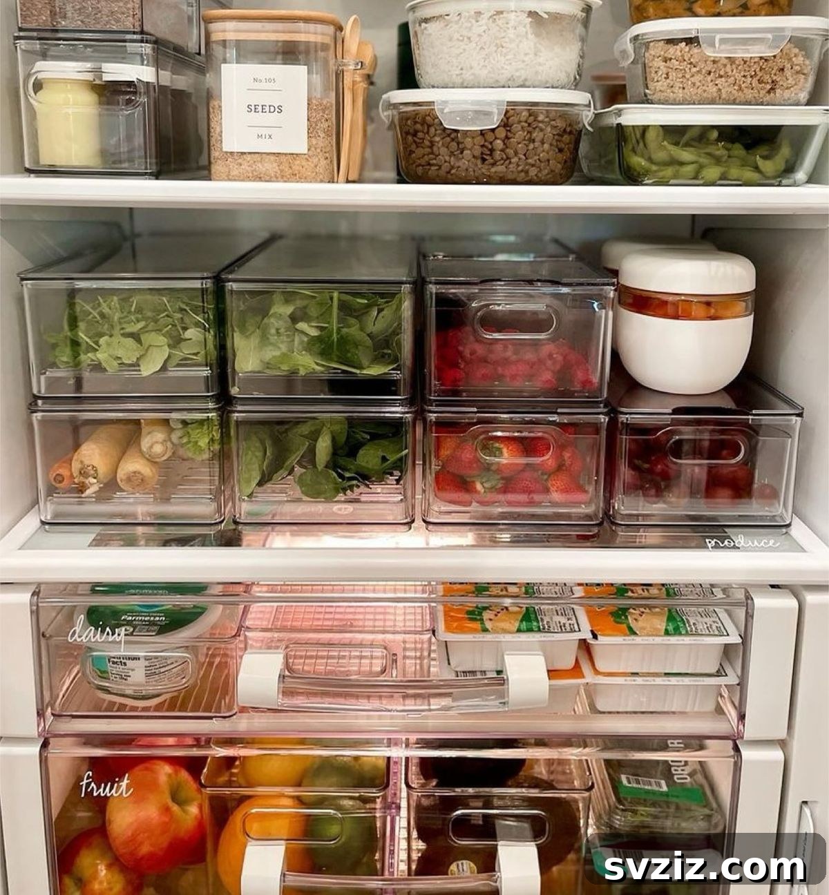 21 Brilliant Tricks for Your Ultimate Clutter-Free Home 17 Keep your fridge tidy with clear acrylic organizers