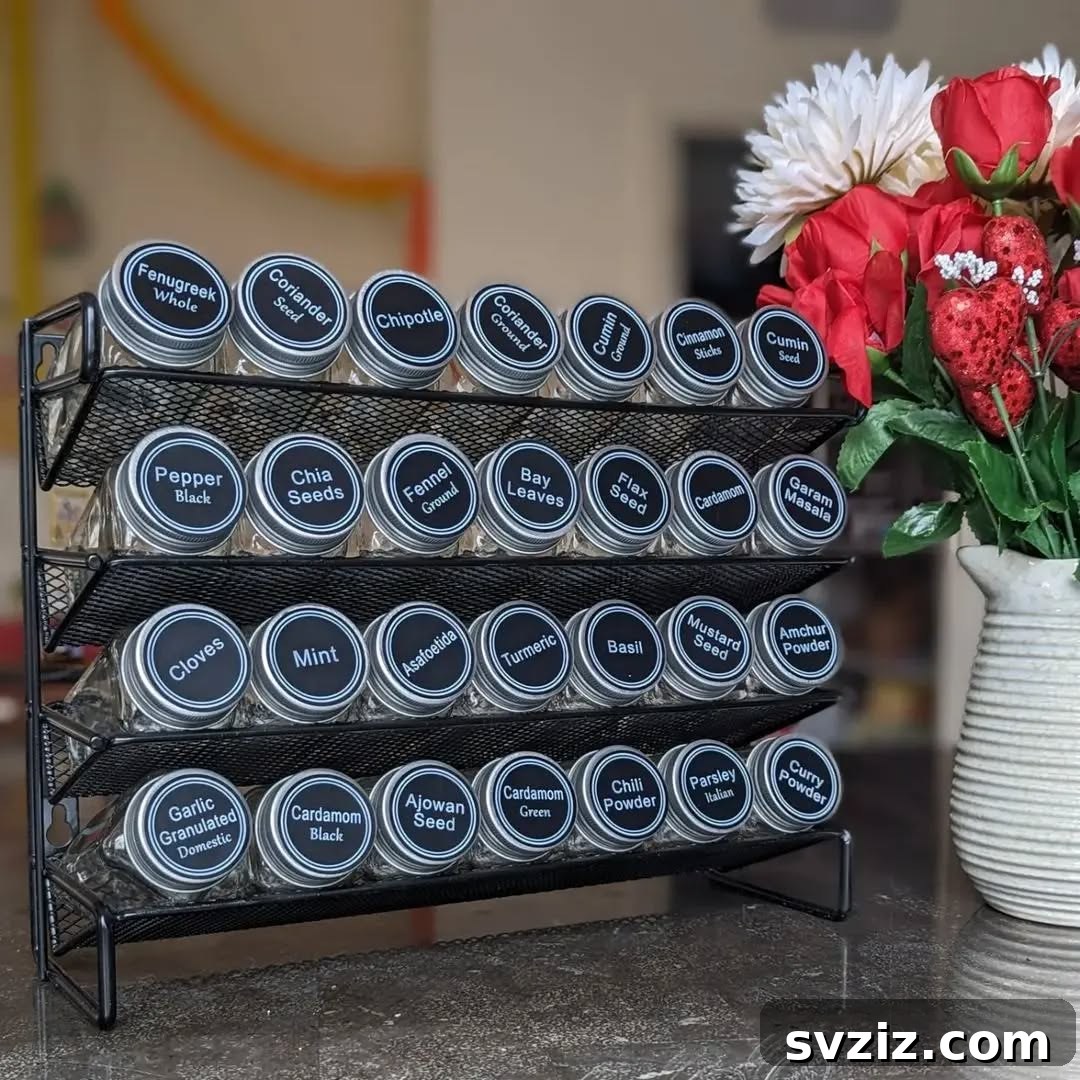 21 Brilliant Tricks for Your Ultimate Clutter-Free Home 22 Efficient and accessible tilted spice rack for kitchen organization