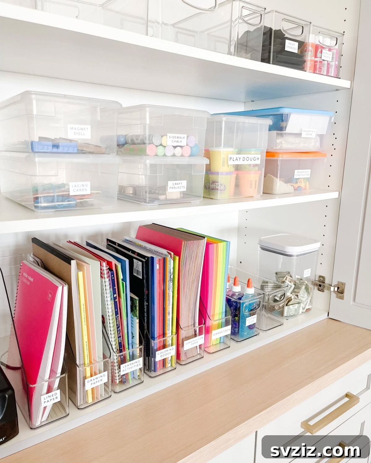 21 Brilliant Tricks for Your Ultimate Clutter-Free Home 7 Creating an organized back-to-school station for kids' supplies