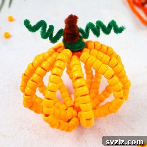 Fuzzy Pumpkin Creations 11 DIY Pipe Cleaner Pumpkin featured image