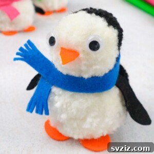 Charming Pom Pom Penguin Creations 14 diy pom pom penguin craft