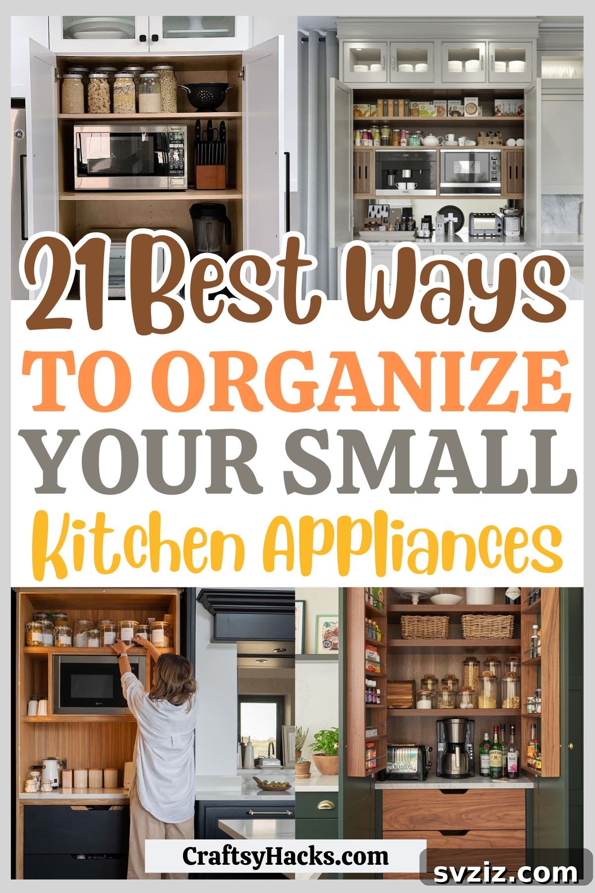 Ways to store Small Kitchen Appliances