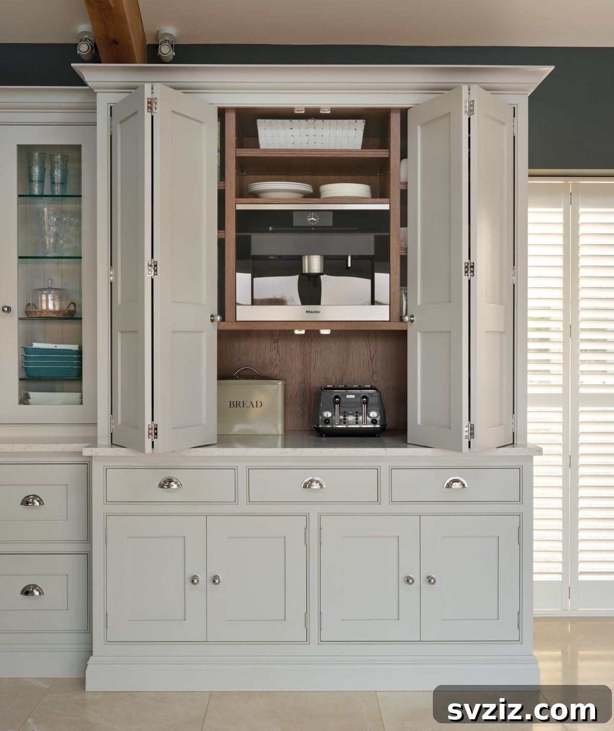 21. Central Appliance Cabinet