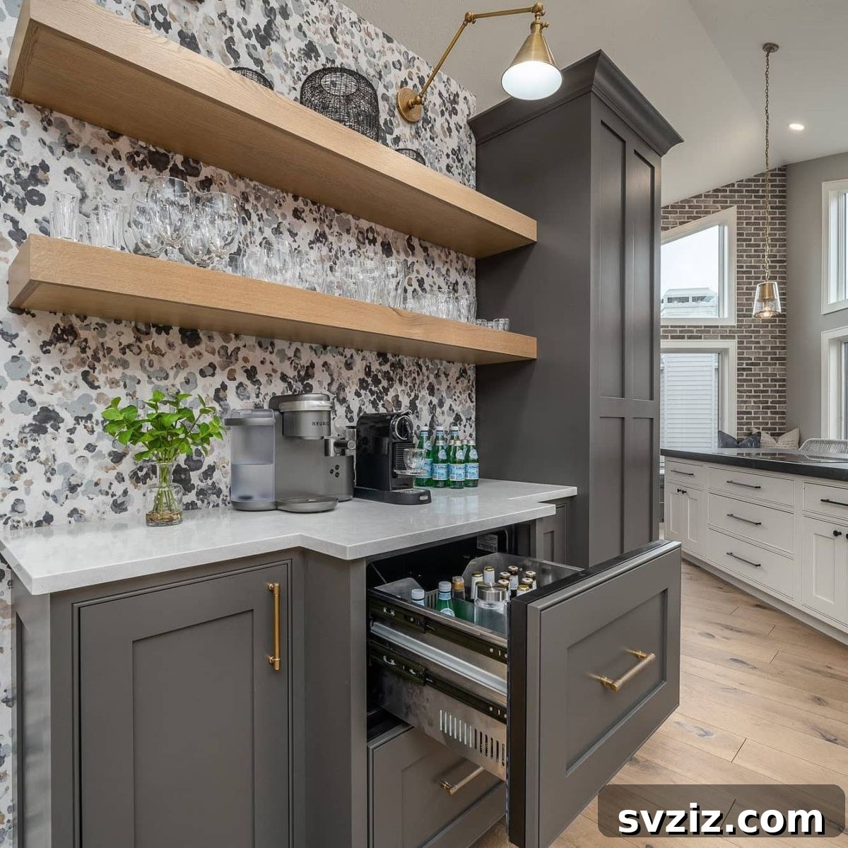 7. Slide-Out Appliance Storage