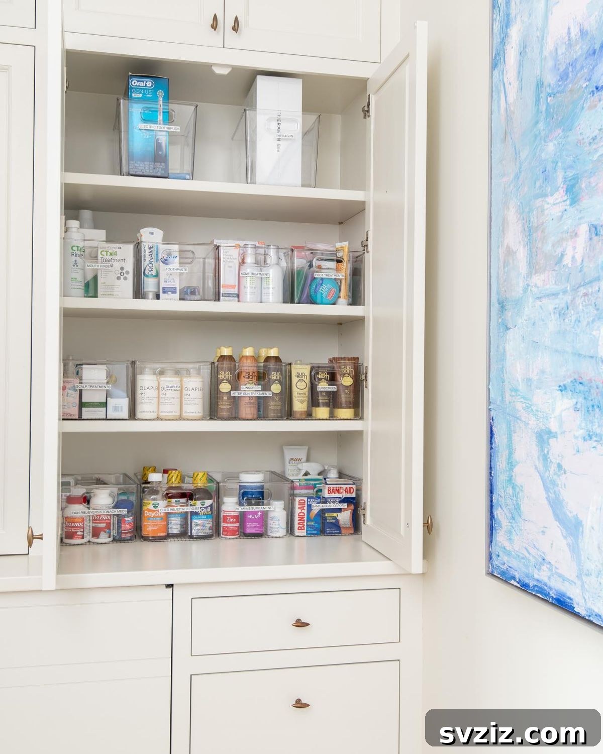 Smart Ways to Organize Your Medicine Cabinet 12 10. Lots of Bins, Lots of Labels