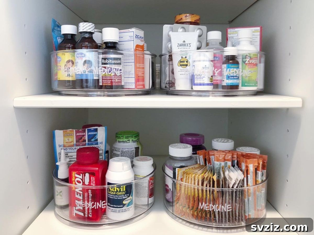 Smart Ways to Organize Your Medicine Cabinet 3 1. Lazy Susans