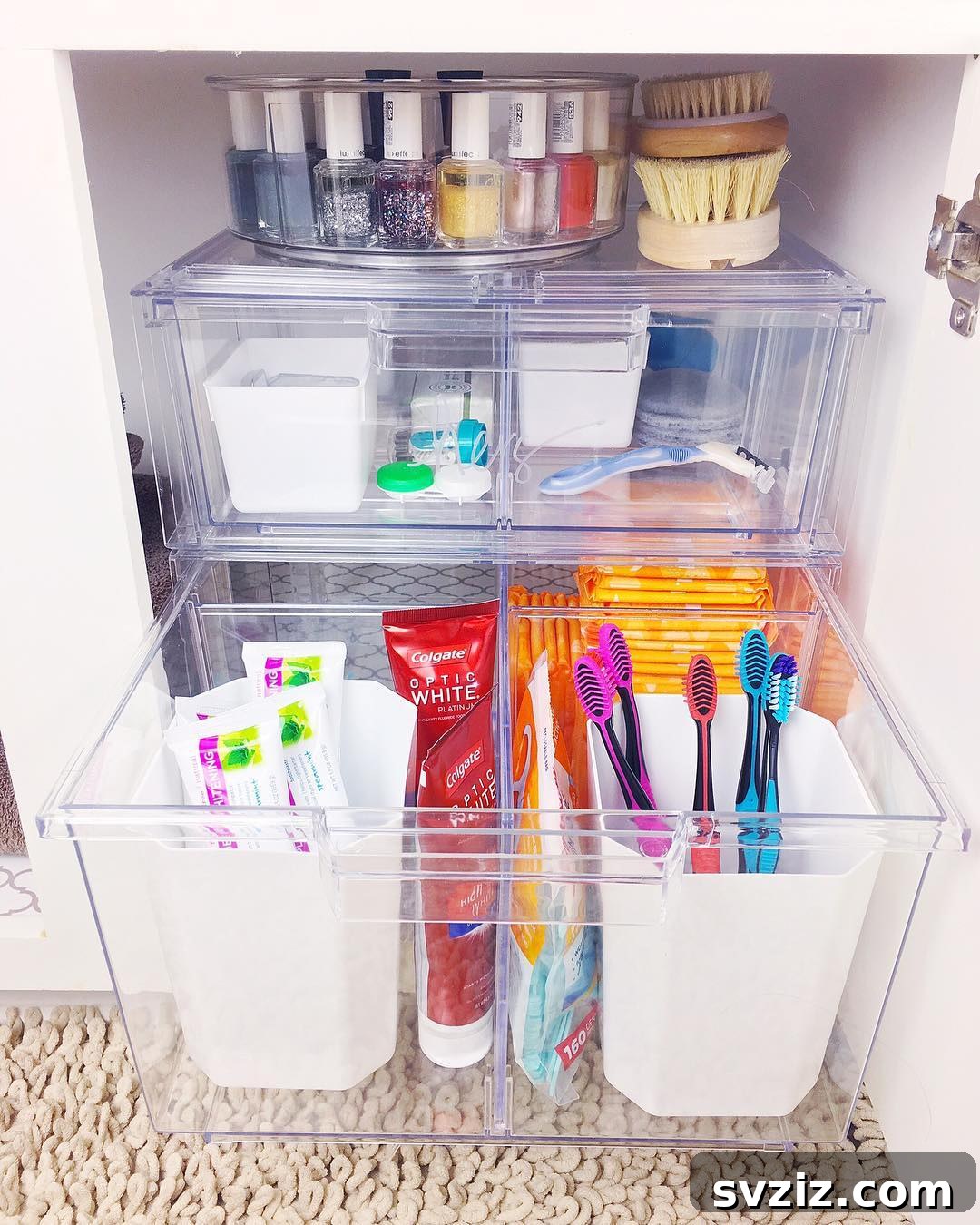 Smart Ways to Organize Your Medicine Cabinet 6 4. Clear Drawer Organizers