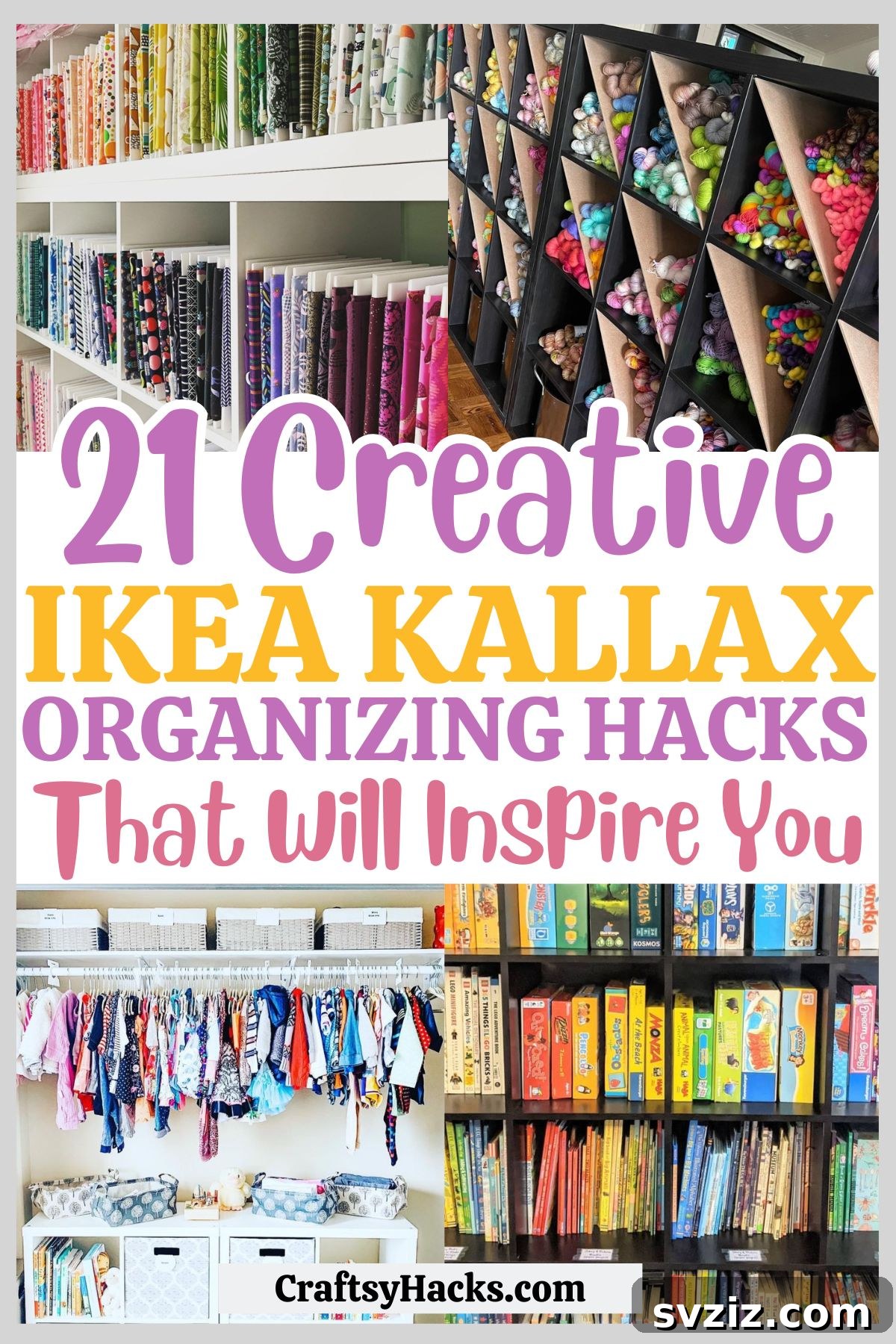 IKEA Kallax Organizing Hacks