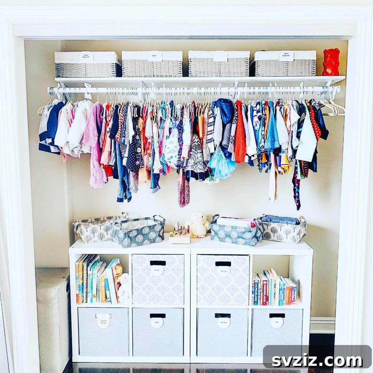 16. Closet Floor Storage