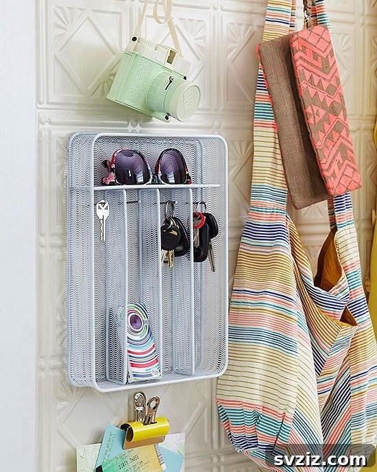 Repurposed Utensil Key Organizer for Entryway Storage