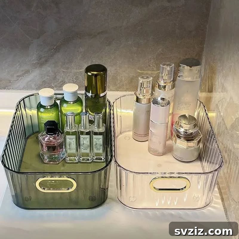 17 Brilliant Bathroom Counter Organization Secrets 9 7. Multipurpose Bathroom Organizers